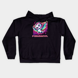 Pterodactyl Baby Dino Kawaii Cute Chibi Kids Hoodie